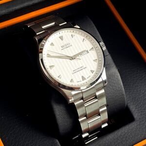 Mido Multifort Chronometer Automatic COSC Silver M005.431.11.031.00 Full Set